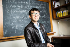 Yufei Zhao in his classroom