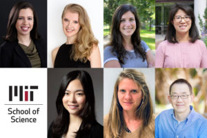 Headshots of six women and one man